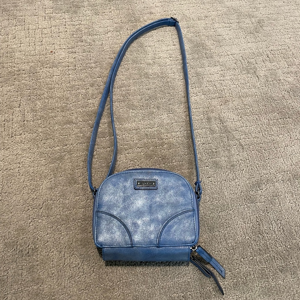 Cross body navy blue purse